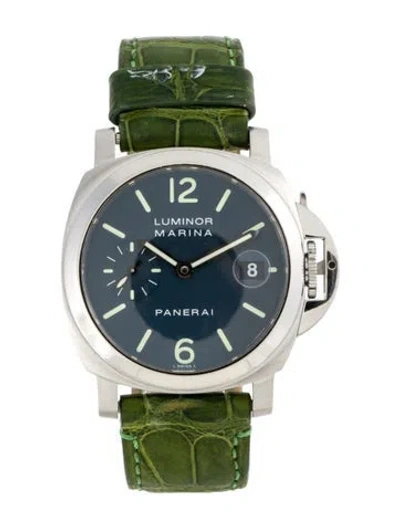 Pre-owned Panerai Luminor Marina Watch In Multi