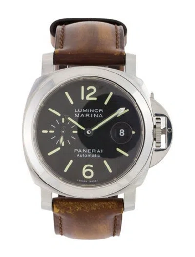 Pre-owned Panerai Luminor Marina Watch In Multi