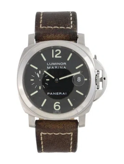 Pre-owned Panerai Luminor Marina Watch In Multi