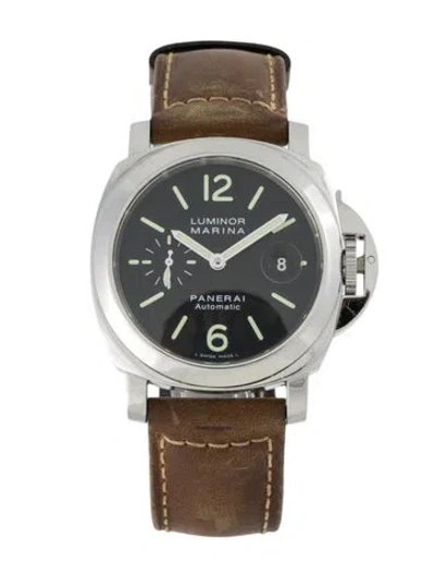 Pre-owned Panerai Luminor Marina Watch In Multicolor
