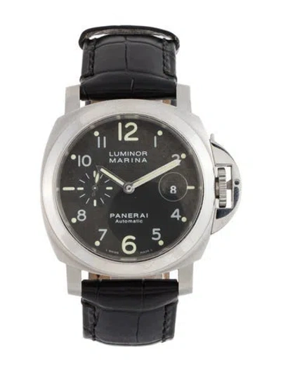 Pre-owned Panerai Luminor Marina Watch In Multicolor