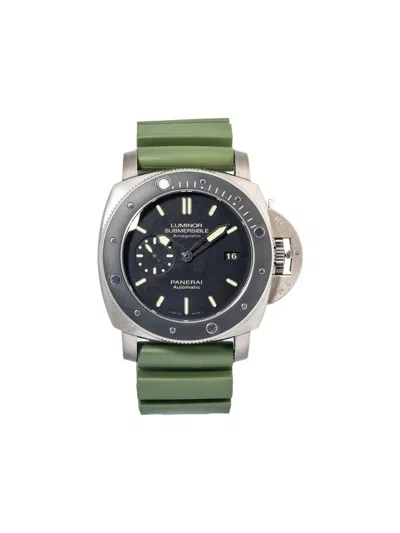 Pre-owned Panerai Luminor Submersible 47mm Watch In Black