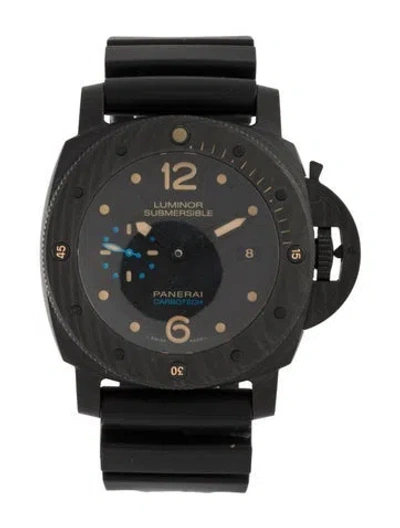 Pre-owned Panerai Luminor Submersible Carbotech™ Watch In Multi