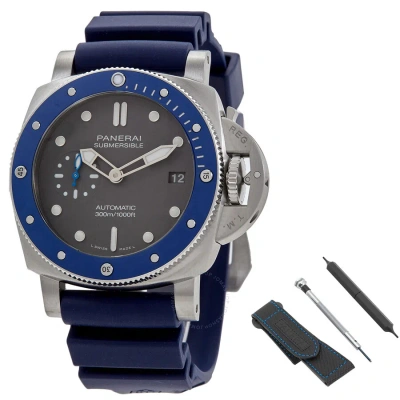 Panerai Luminor Submersible Grey Dial Men's Watch Pam00959 In Brown