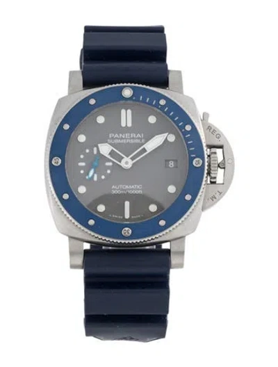 Pre-owned Panerai Luminor Submersible Watch In Multicolor