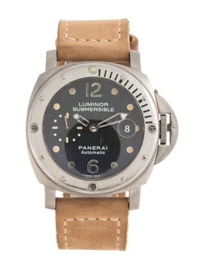 Pre-owned Panerai Luminor Submersible Watch In Multicolor