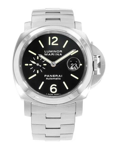 Panerai Men's Luminor Marina Watch In Silver