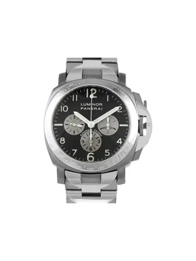 Pre-owned Panerai Officine Luminor Chrono 40mm In Black