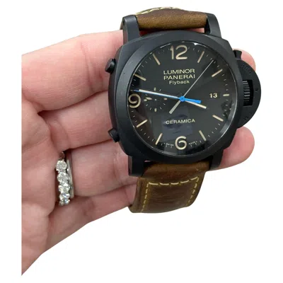 Pre-owned Panerai Pam00580 Pam 580 Luminor 1950 3 Days Chrono Flyback 44mm Box Paper In Multi