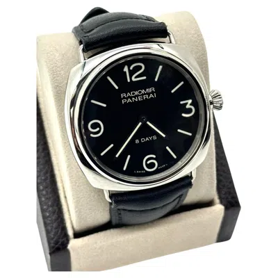 Pre-owned Panerai Pam00610 Pam610 Radiomir 8 Days Stainless Steel Leather Strap 45mm In Multi