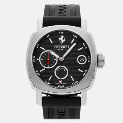 Pre-owned Panerai Ferrari Granturismo 8 Days Gmt Fer00012 In Black