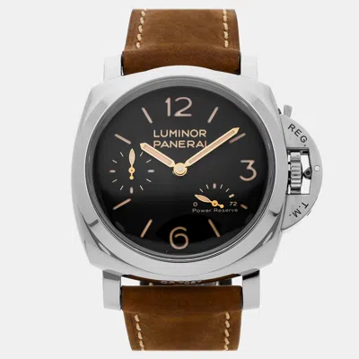 Pre-owned Panerai Luminor 1950 3 Day Power Reserve Pam 423 47 Mm In Black