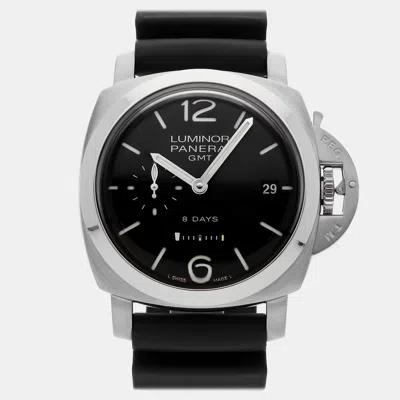 Pre-owned Panerai Luminor 1950 8 Days Pam 233 Manual Winding 44 Mm In Black