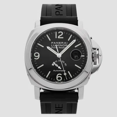 Pre-owned Panerai Luminor Base Logo Pam 44 Mm In Black