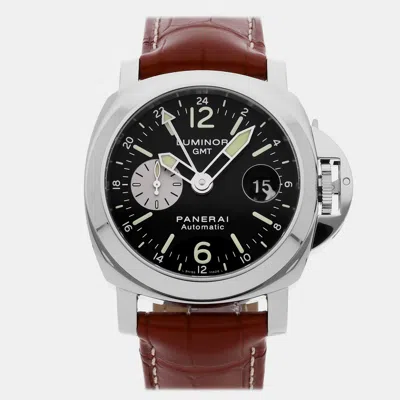 Pre-owned Panerai Luminor Gmt Pam 88 In Black