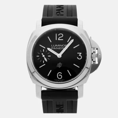 Pre-owned Panerai Luminor Logo Pam 1084 In Black