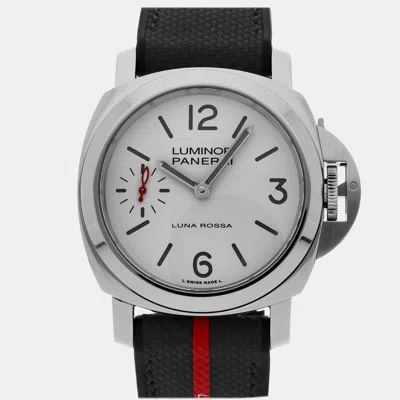 Pre-owned Panerai Luminor Luna Rossa Pam 1342 In White