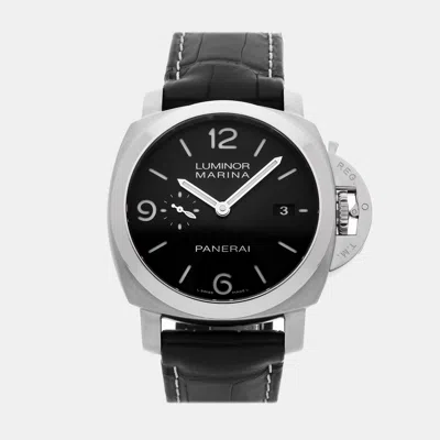 Pre-owned Panerai Luminor Marina 1950 3 Days Pam 312 44 Mm In Black