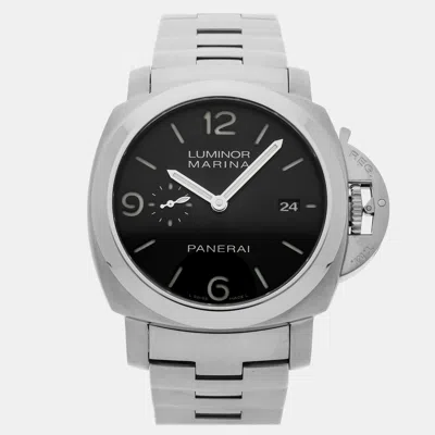 Pre-owned Panerai Luminor Marina 1950 3 Days Pam 328 44 Mm In Black