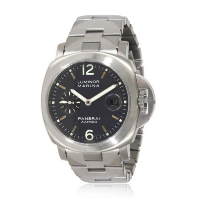 Panerai Luminor Marina Automatic Chronometer Blue Dial Men's Watch Pam00091 In Grey
