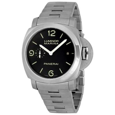 Panerai Luminora Marina 1950 3 Days Automatic Black Dial Men's Watch Pam00328 In Metallic