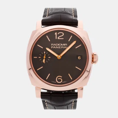 Pre-owned Panerai Radiomir 1940 Pam 515 In Brown