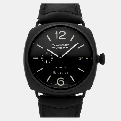 Pre-owned Panerai Radiomir 8 Days Pam 384 In Black