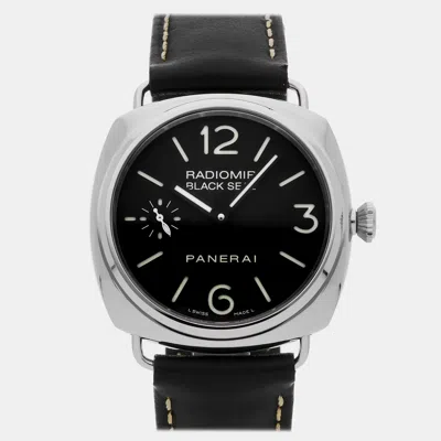 Pre-owned Panerai Radiomir Black Seal Pam 183 Black Manual Winding Manual Winding Men's Wristwatch 4