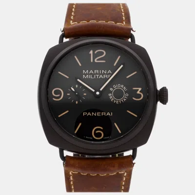 Pre-owned Panerai Radiomir Composite Marina Militare 8 Giorni Pam 339 Brown Manual Winding Composite
