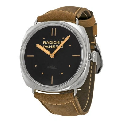 Panerai Radiomir Slc 3 Days Mechanical Black Dial Men's Watch Pam00425 In Black / Brown / Skeleton