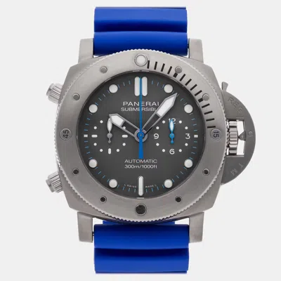 Pre-owned Panerai Submersible Flyback Chronograph Jimmy Chin Edition Pam 1207 In Gray