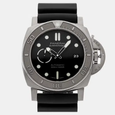 Pre-owned Panerai Submersible Mike Horn Edition Pam 984 Black Automatic Stainless Steel Men's Wristw