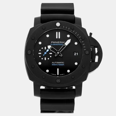 Pre-owned Panerai Submersible Pam 1231 Automatic 42 Mm In Black