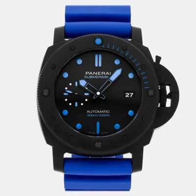 Pre-owned Panerai Submersible Pam 1616 In Black