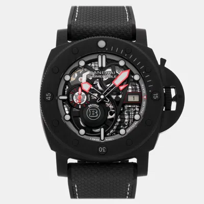 Pre-owned Panerai Submersible S Brabus Black Ops Edition Pam 1240 47 Mm In Silver