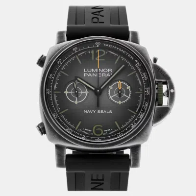 Pre-owned Panerai Luminor Navy Seals Pam 1409 In Gray