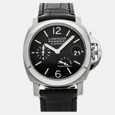 Pre-owned Panerai Luminor Power Reserve Pam 241 Automatic 40 Mm In Black