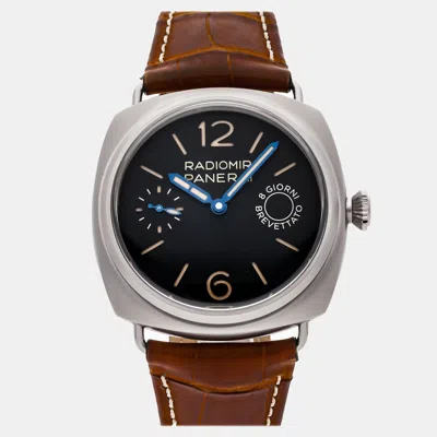 Pre-owned Panerai Radiomir 8 Days Pam 992 Manual Winding 45 Mm In Black