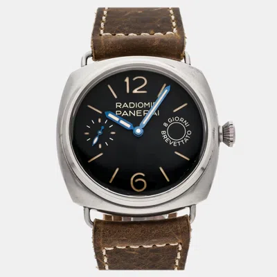 Pre-owned Panerai Radiomir 8 Days Pam 992 Manual Winding 45 Mm In Black