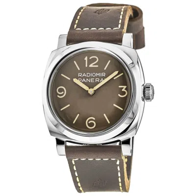 Panerai Radiomir 1940 3 Days Acciaio 47mm Brown Dial Leather Strap Men's Watch Pam00662