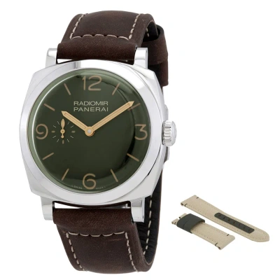 Panerai Radiomir 1940 Automatic Green Dial Men's Watch Pam00995 In Brown