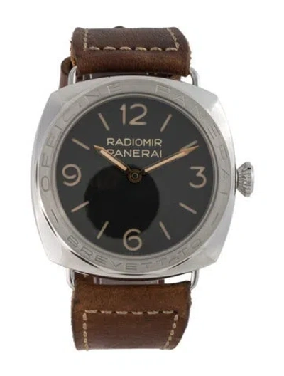 Pre-owned Panerai Radiomir 3 Days Acciaio Watch In Multi