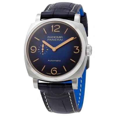 Panerai Radiomir Automatic Blue Dial Men's Watch Pam01078 In Blue / Gold / Grey / Rose / Rose Gold