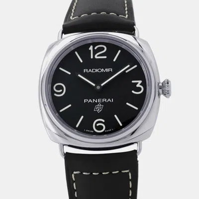 Pre-owned Panerai Radiomir Pam00753 Black Stainless Steel Automatic Men's Watches 45mm