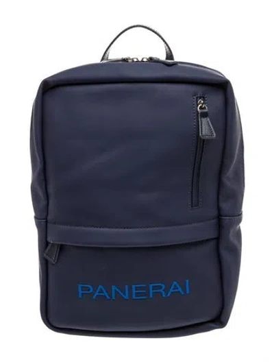 Pre-owned Panerai Rubber Backpack In Blue