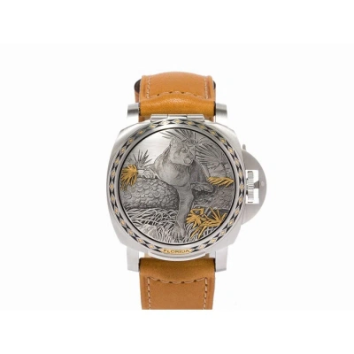 Panerai Sealand Florida Panther Purdey Limited Edition Automatic Chronometer Silver Dial Men's Watch In Metallic