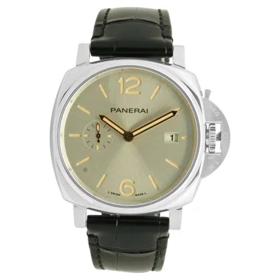 Pre-owned Panerai Stainless Steel Luminor Due 42mm In Multi