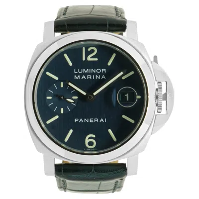 Pre-owned Panerai Stainless Steel Luminor Marina 40mm In Multiple