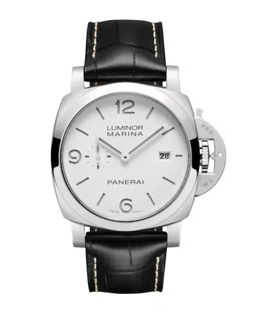 Panerai Stainless Steel Luminor Marina Watch In Multi