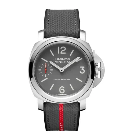 Panerai Stainless Steel Luminor Tre Giorni Luna Rossa Watch In Gray